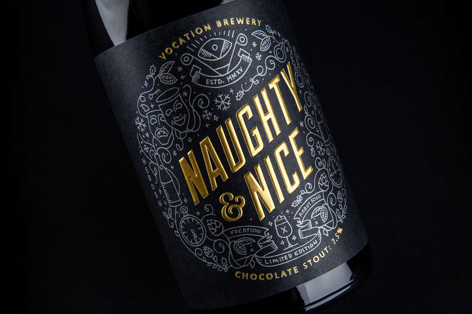 Craft Beer Branding & Packaging – Vocation Brewery Limited Edition by Robot Food, UK