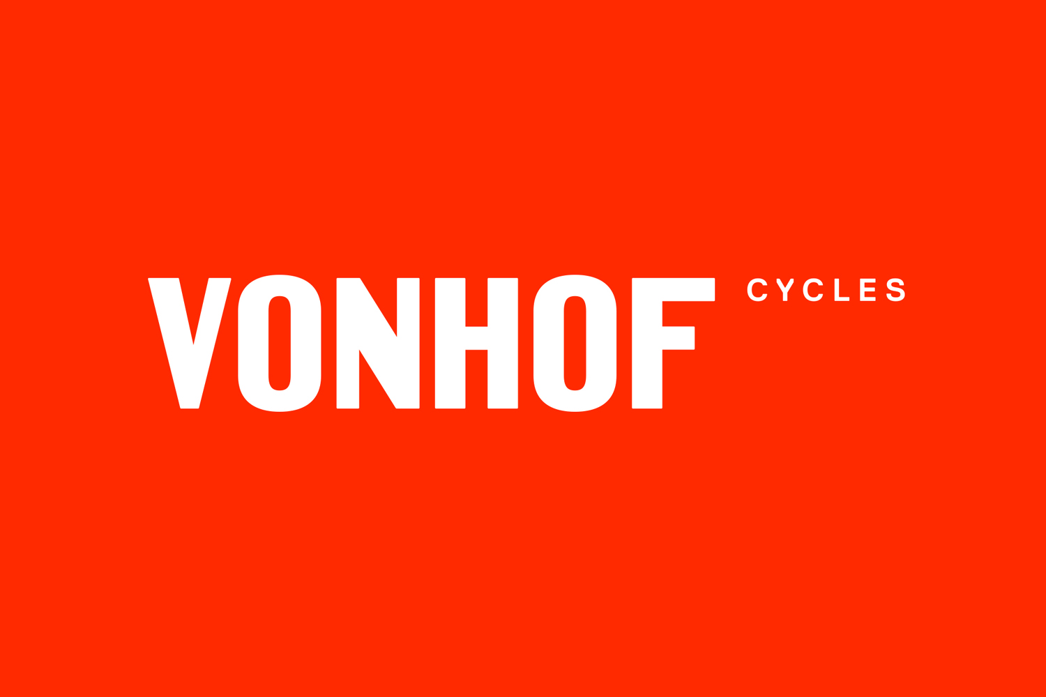 Custom wordmark for New Jersey-based VonHof Cycles by Franklyn, United States
