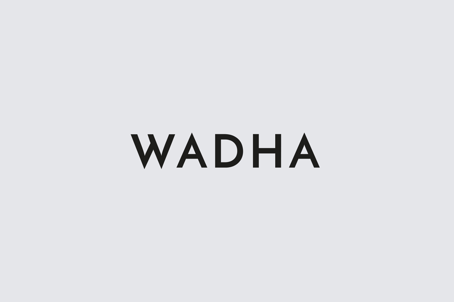 Logotype for Doha based women's fashion brand Wadha by Two Times Elliott, United Kingdom