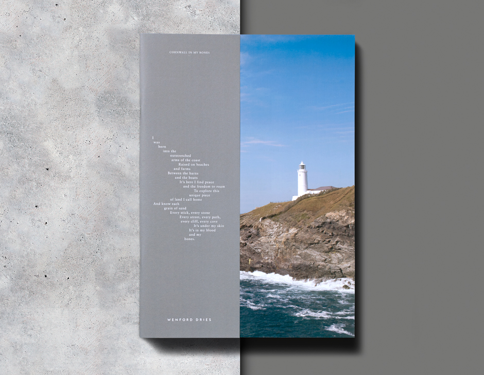 Branding and lifestyle magazine for North Cornwall property development Wenford Dries by London based graphic design studio ico.