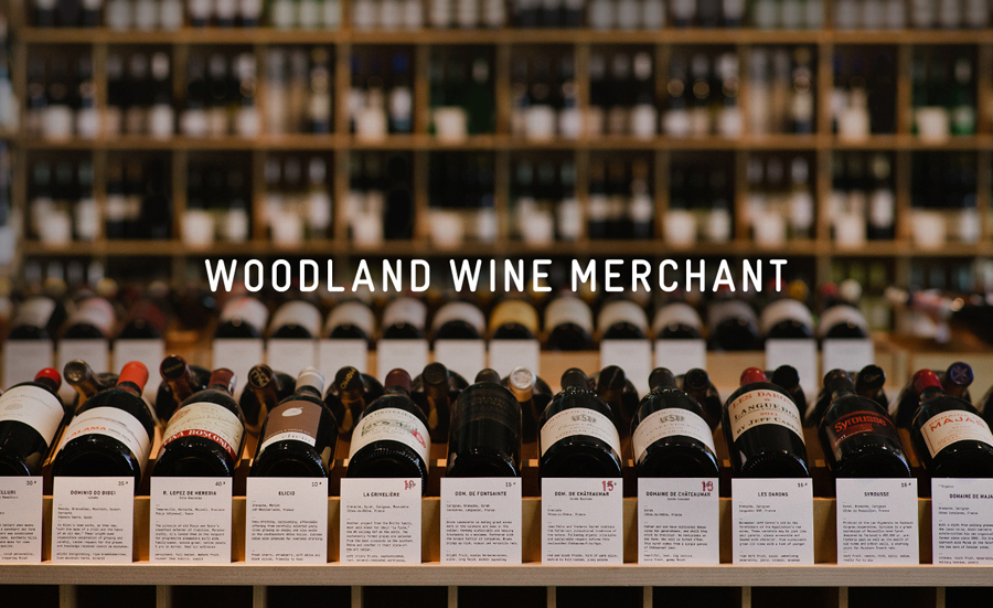 Logotype for Nashville based Woodland Wine Merchant by Perky Bros