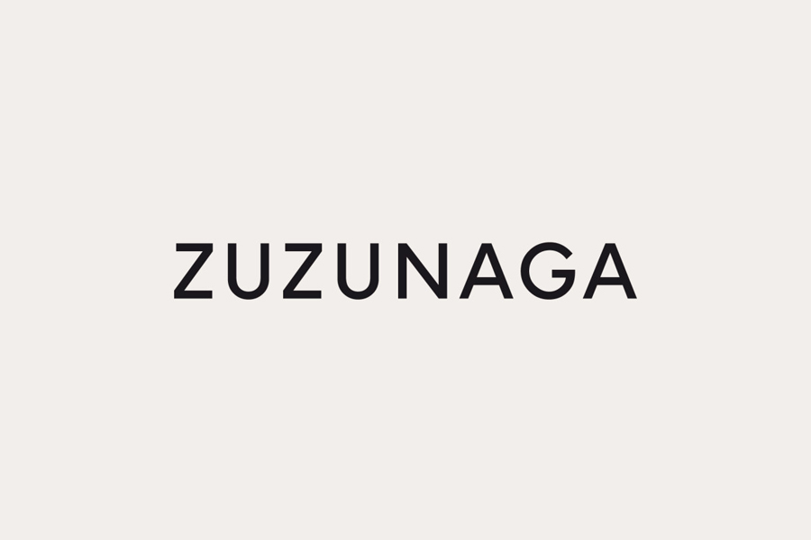 Geometric sans-serif logotype for fashion accessory and homeware brand Zuzunaga designed by Folch