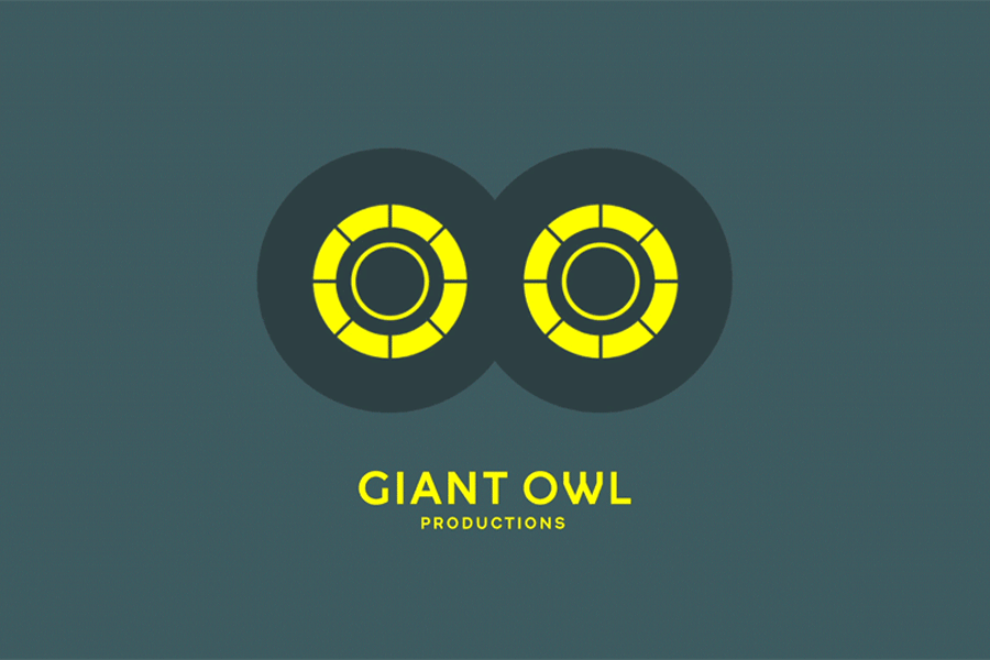 Animated logo for Giant Owl designed by Alphabetical