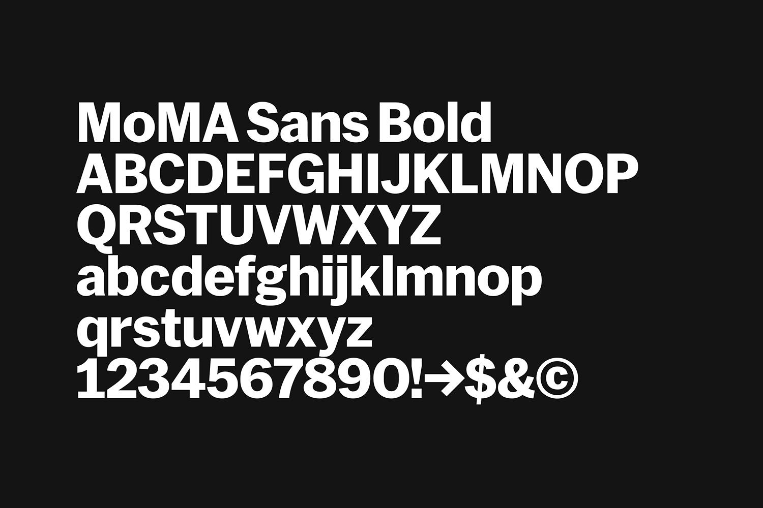 Custom Typeface Design – MoMA by Commercial Type, New Zealand