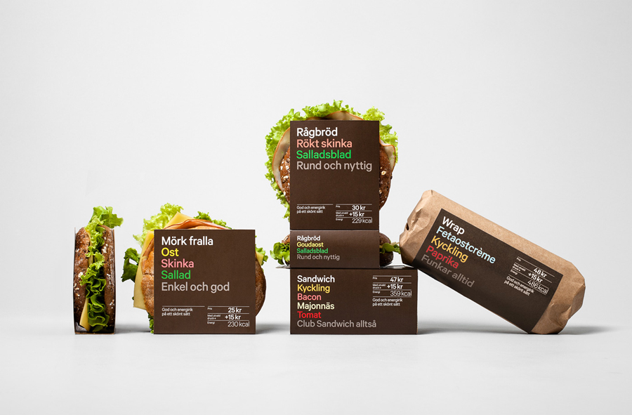 Swedish Packaging Design – 7-Eleven Sandwiches and Wraps by BVD