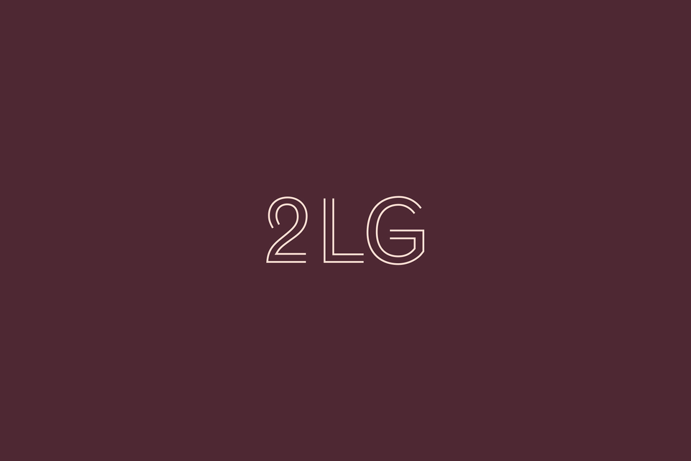 Logo designed by Two Times Elliott for London-based interior design studio 2LG