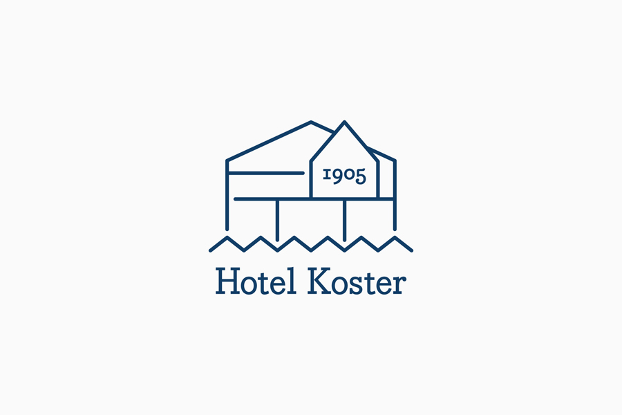 Logo designed by Bedow for Swedish oceanside accommodation and conference centre Hotel Koster. Featured on bpando.org