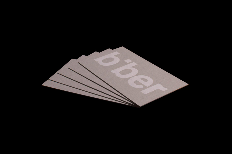 Business cards for Biber Architects designed by Spin