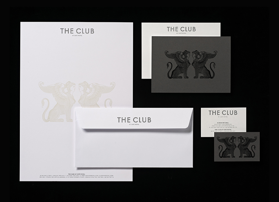 Print for The Club designed by Pentagram