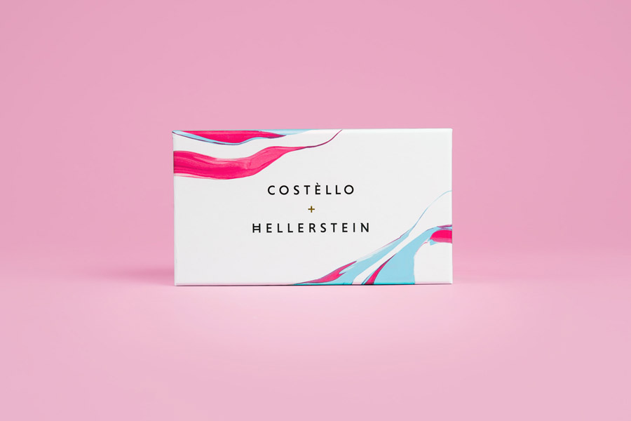 New logo and packaging design by Robot Food for artisanal chocolate truffle business Costello + Hellerstein