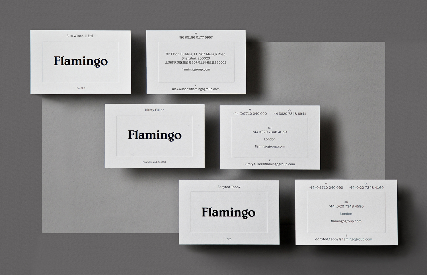 Blind Embossing – Flamingo by Bibliothèque, United Kingdom