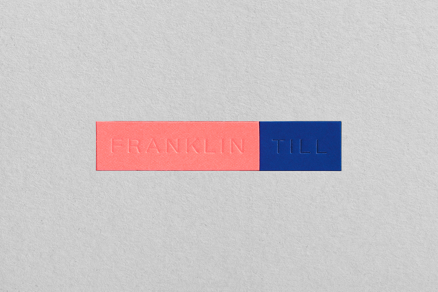 Blind Embossing – FranklinTill by Commission, United Kingdom