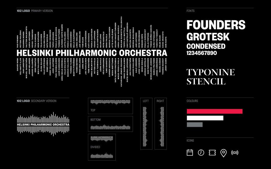 Brand guidelines for Helsinki Philharmonic Orchestra by Bond, Finland