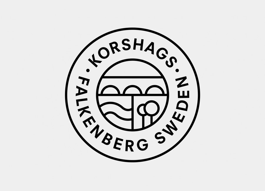 Logo design for Swedish seafood producer Korshags by Kurppa Hosk