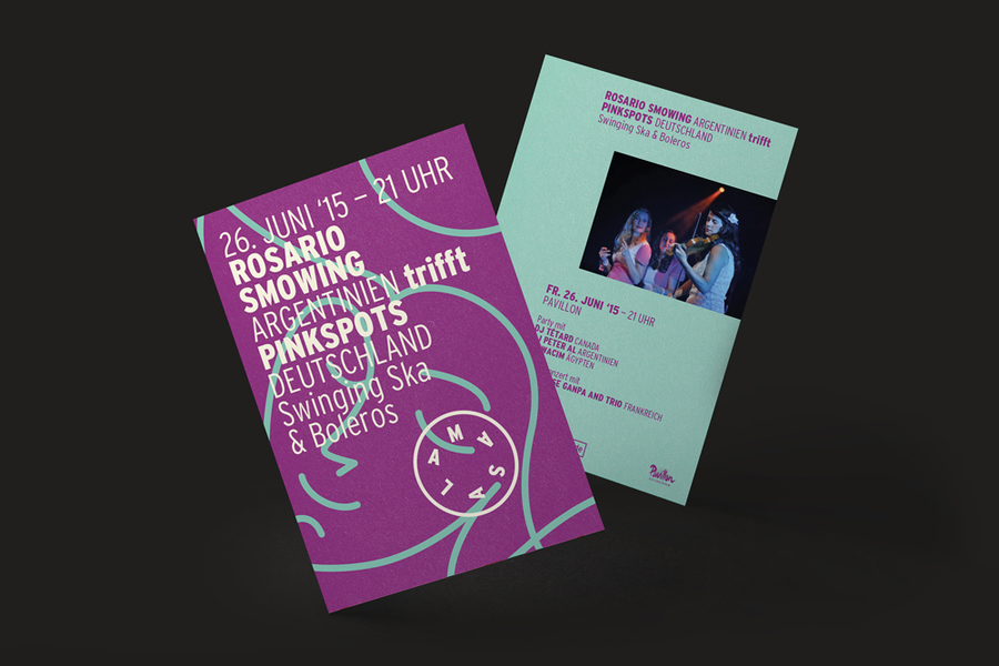 Flyers designed by Hardy Seiler for German multi-cultural music festival Masala