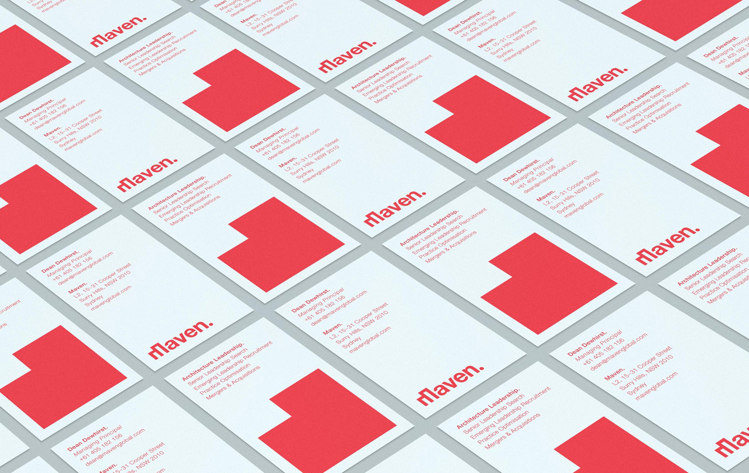 Red in Branding & Graphic Design: Maven by Design by Toko, Australia