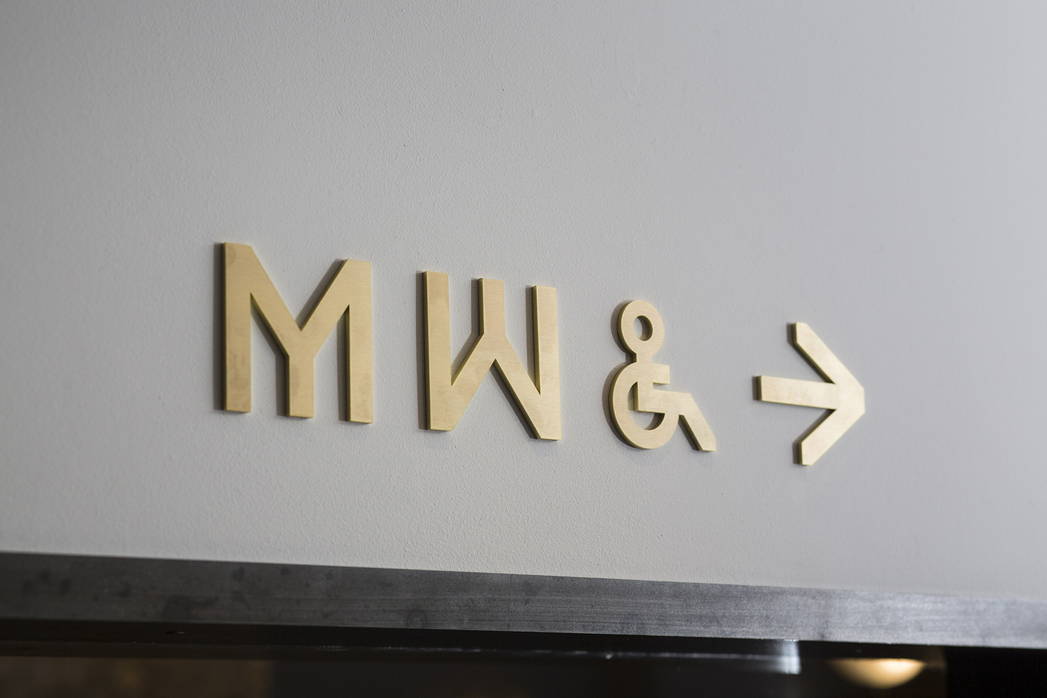 Branding and signage designed by Bibliothèque for Monica Galetti's new London restaurant Mere