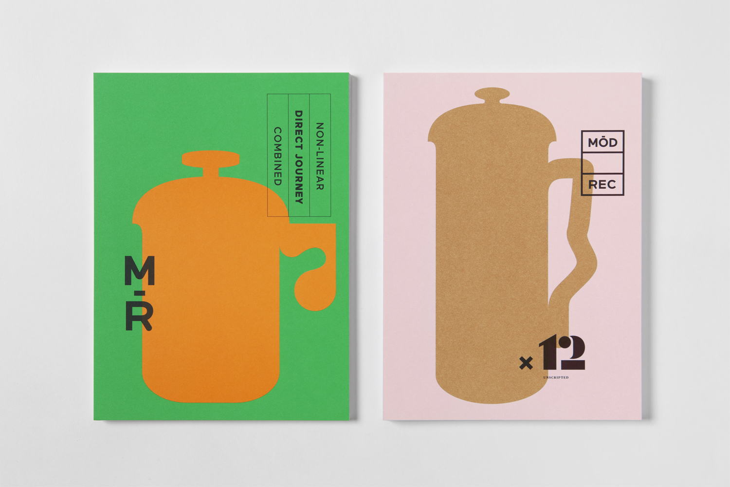 Graphic identity and print by Blok for subscription coffee service Modern Recreation