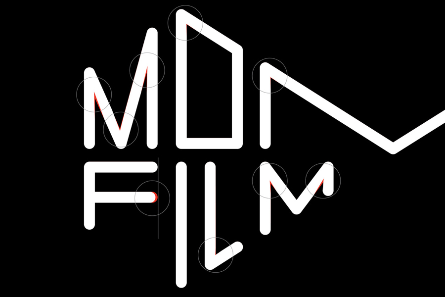 Logotype detail for Momento Film by Swedish graphic design studio Bedow