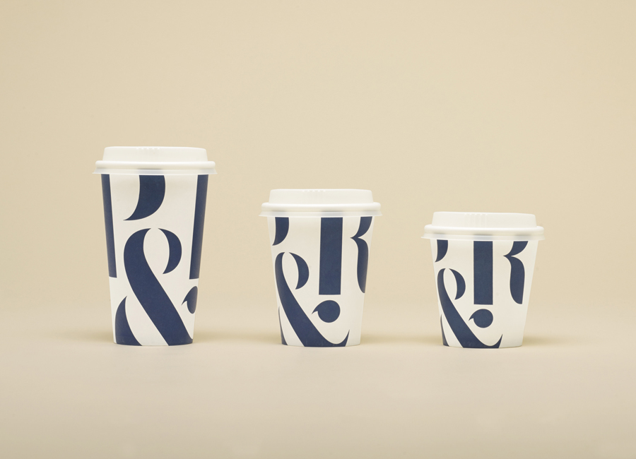 Coffee cup packaging design for Sydney based roaster Pablo & Rusty's designed by Manual