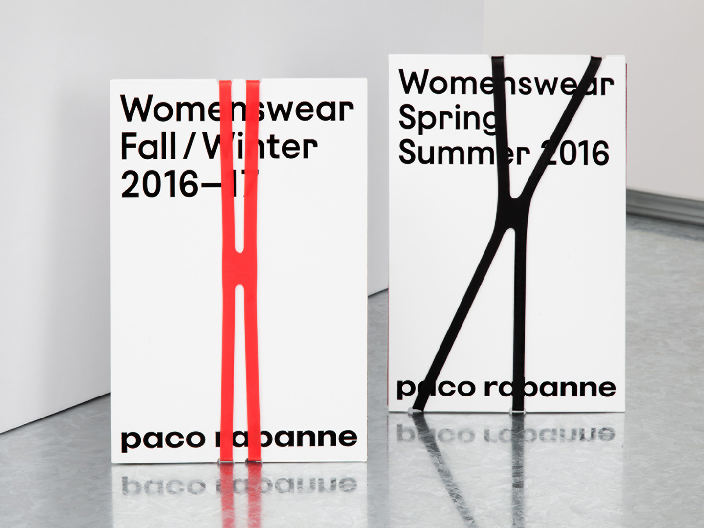 Brand identity and print for French fashion label Paco Rabanne by Zak Group, United Kingdom