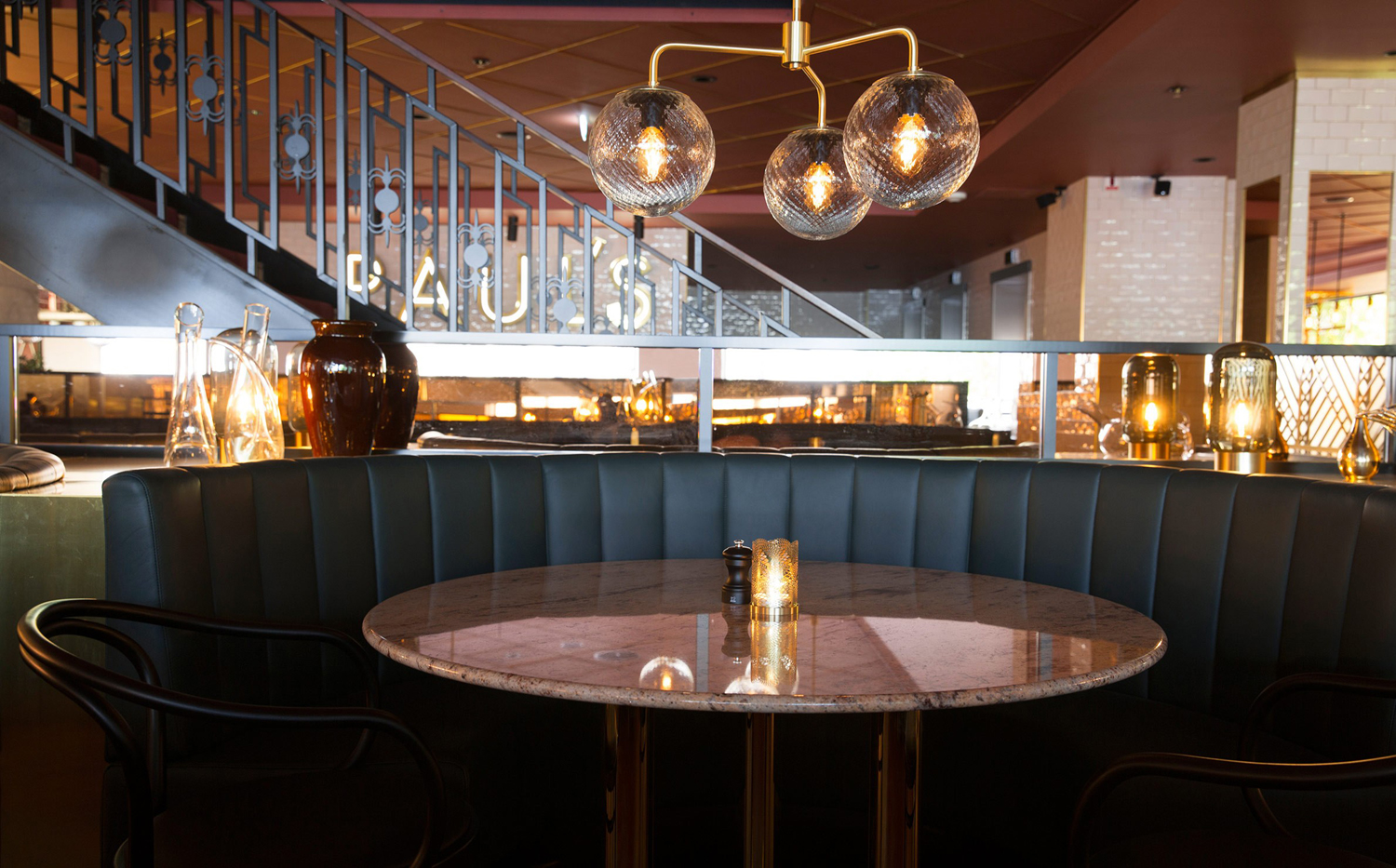 Interior of Stockholm-based restaurant Paul's at Haymarket