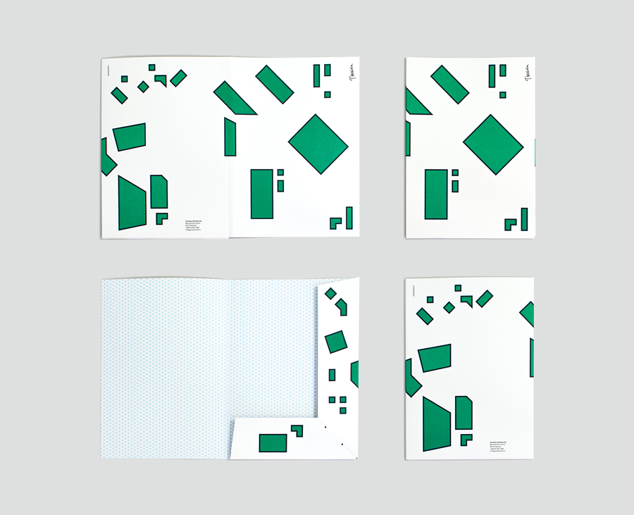 Visual identity and folders by Kokoro & Moi for architecture and construction business Poseidon Helsinki.