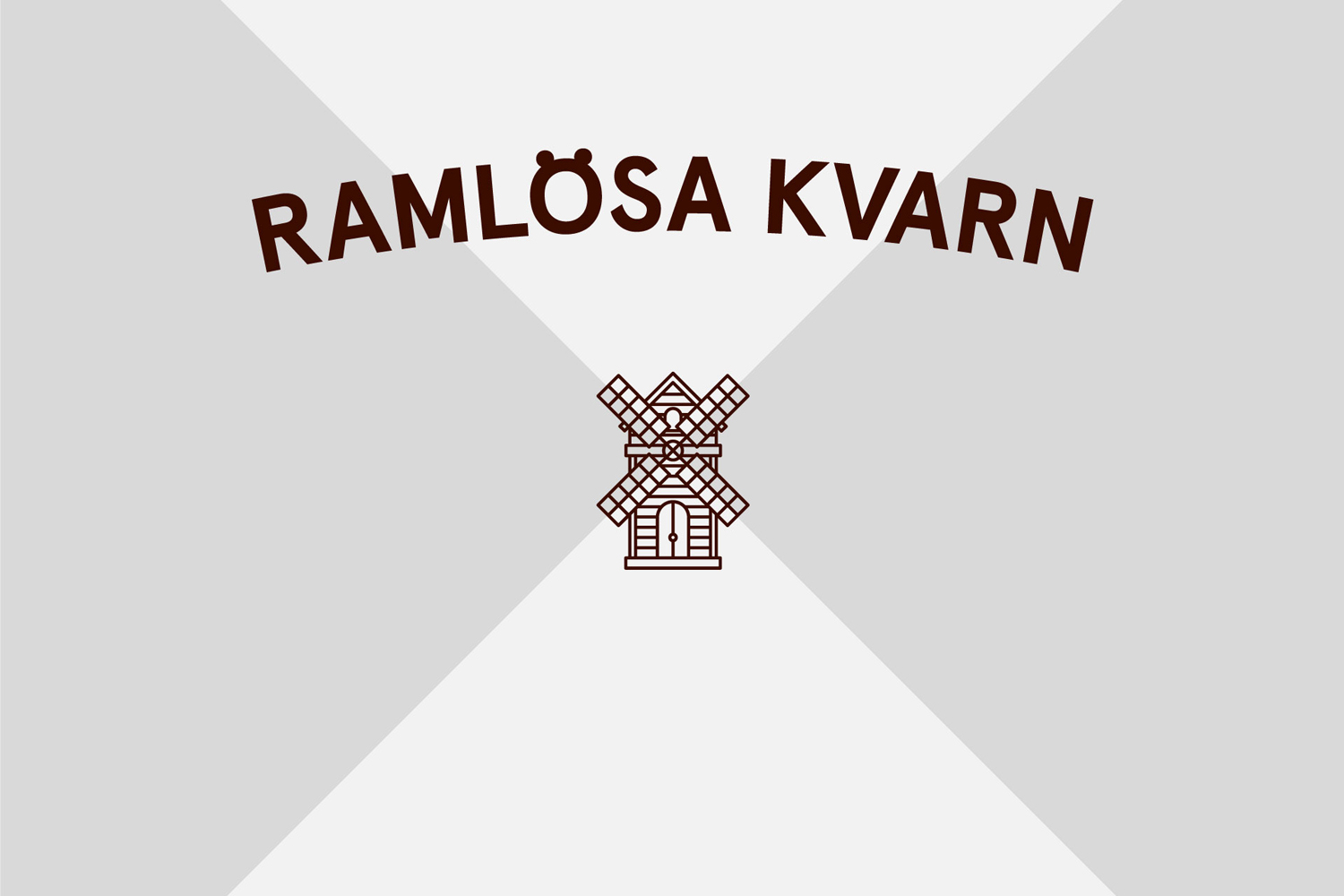 Logo for Swedish flour business Ramlösa Kvarn by Amore.