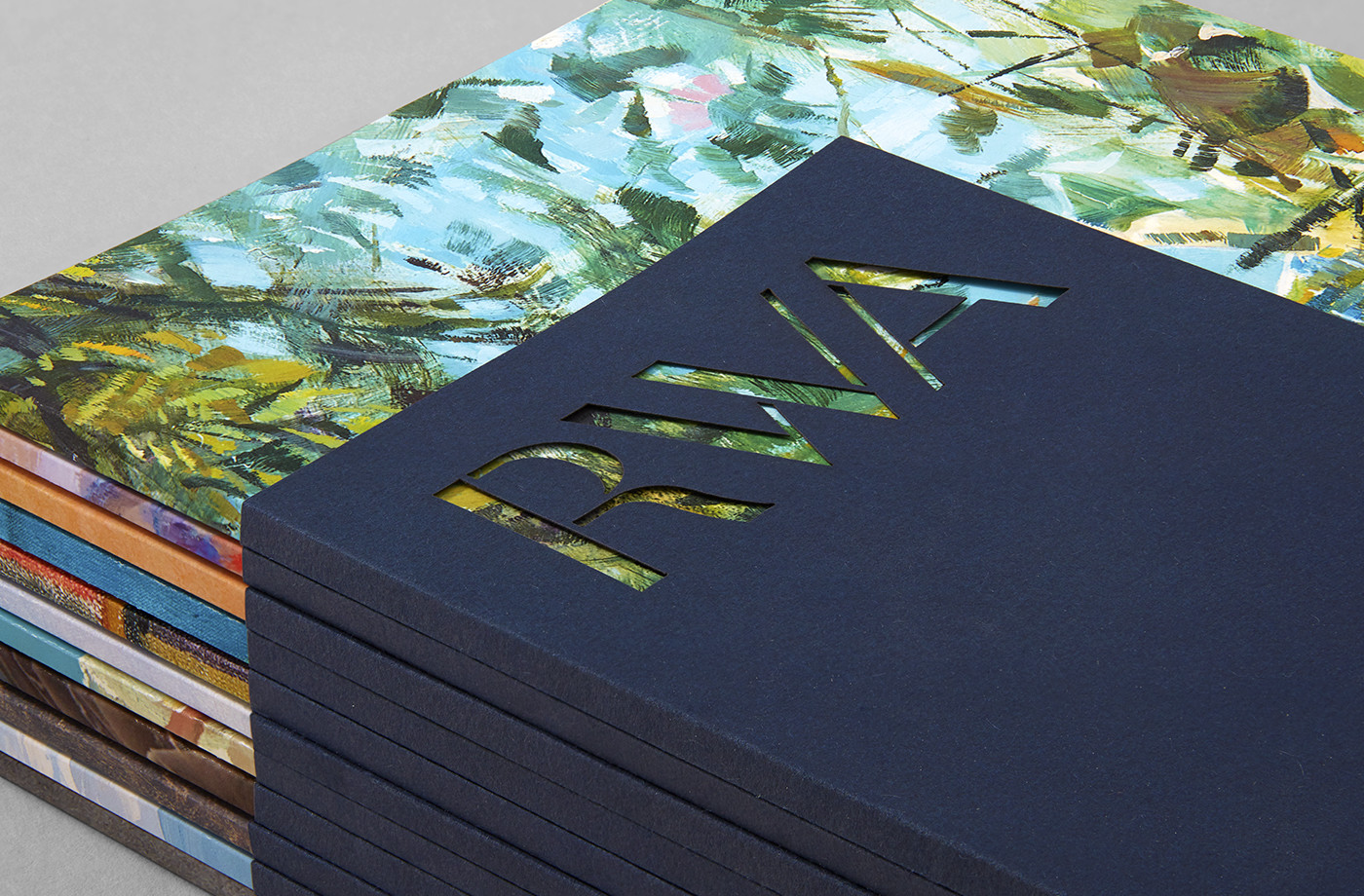 Brand identity and brochure with die cut detail for Royal West of England Academy by Spy, United Kingdom