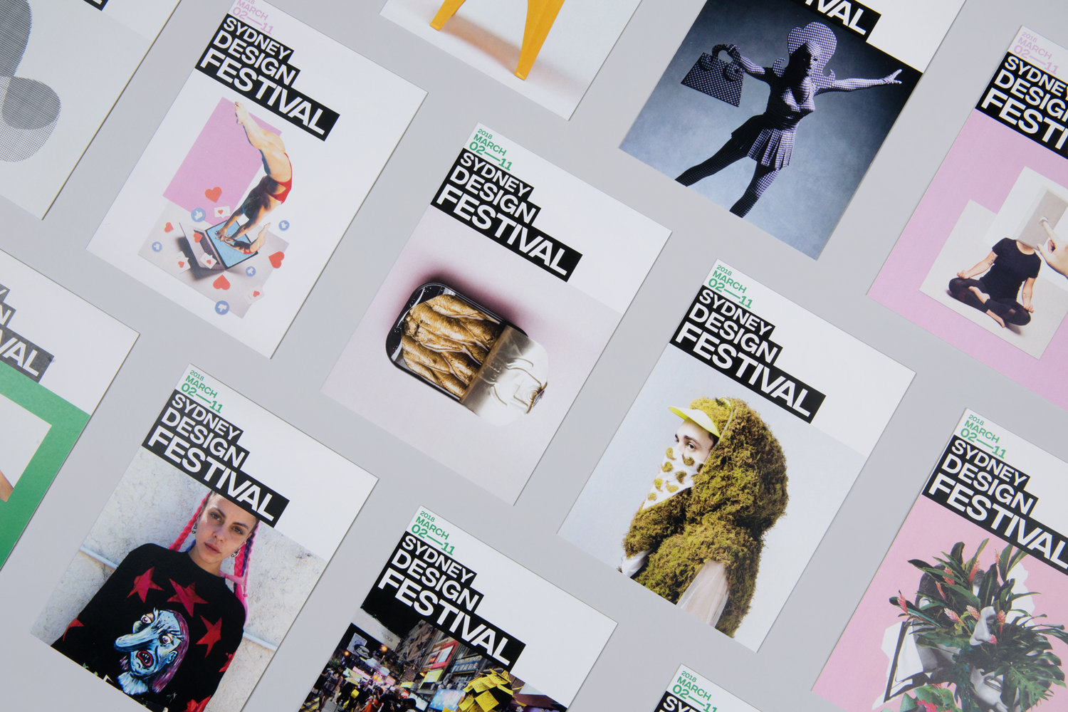 Logo, brochures, invitations, posters and website by Re for the Sydney Design Festival