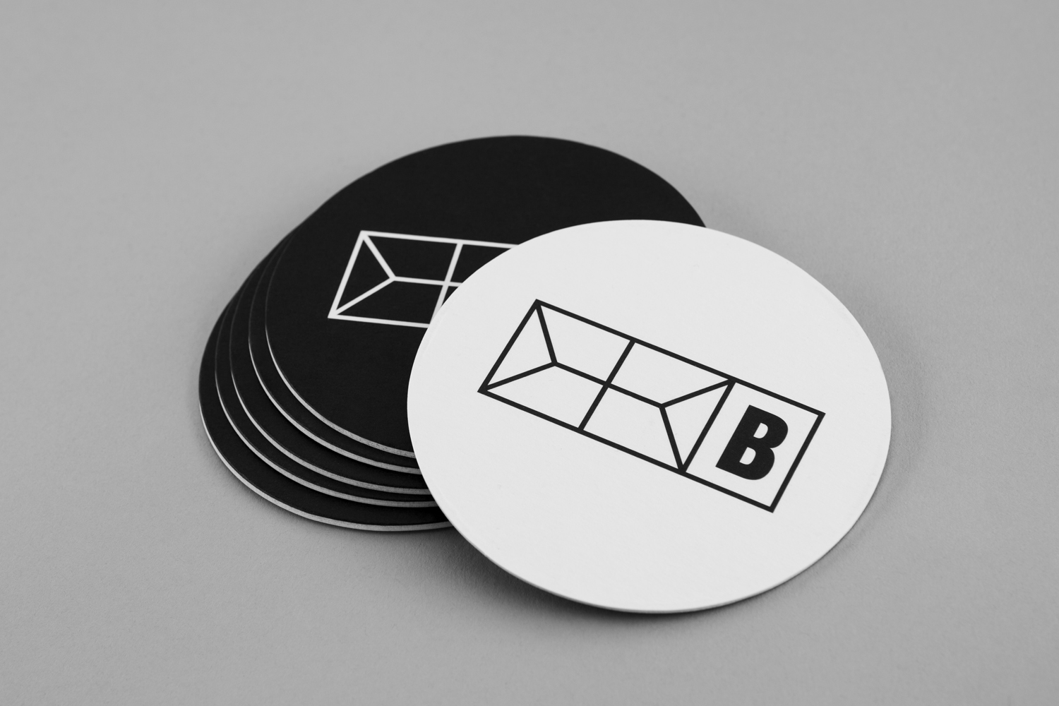 Visual identity and coasters designed by Blok for Toronto's The Broadview Hotel