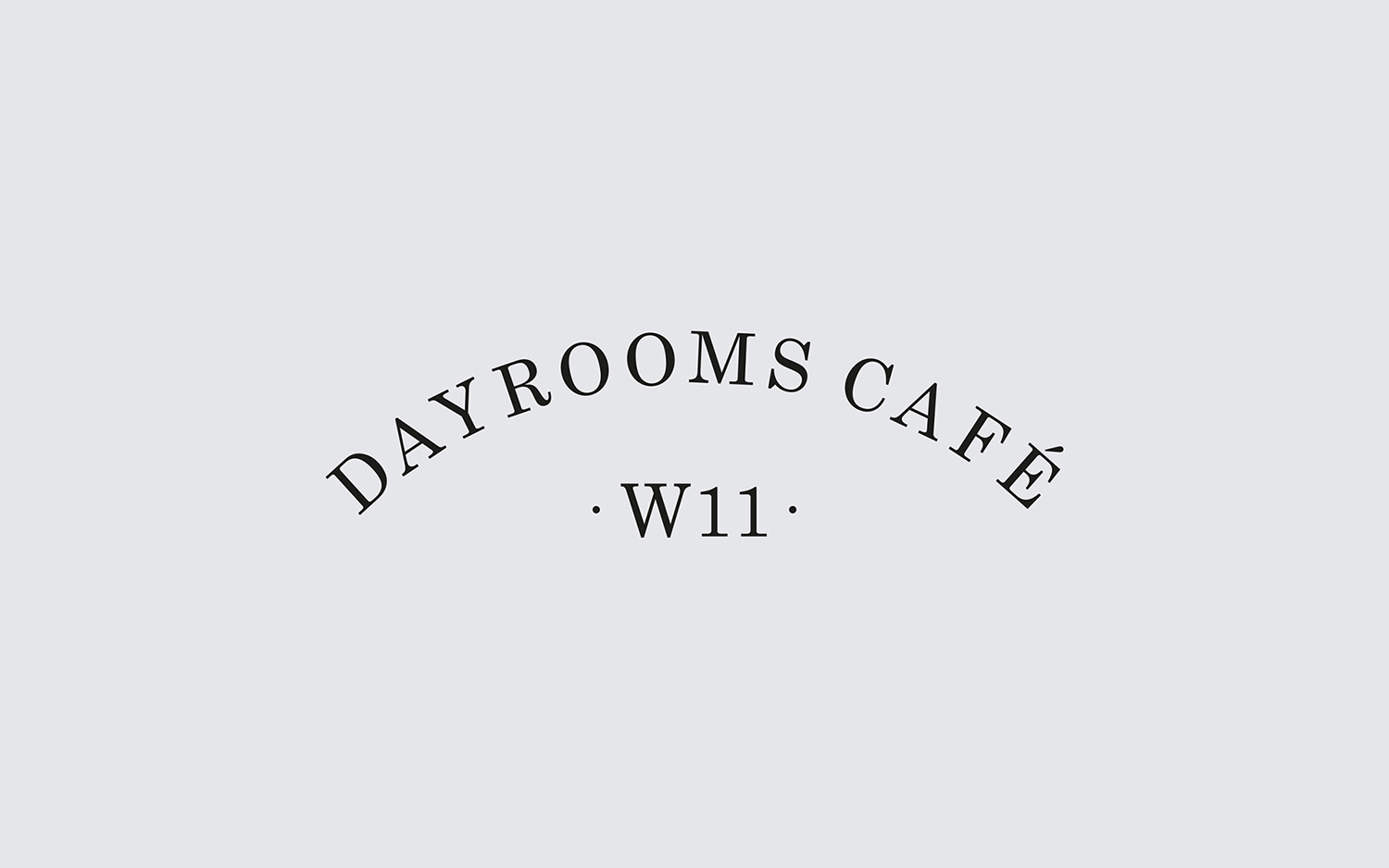 Logotype for The Dayrooms Café designed by Two Times Elliott