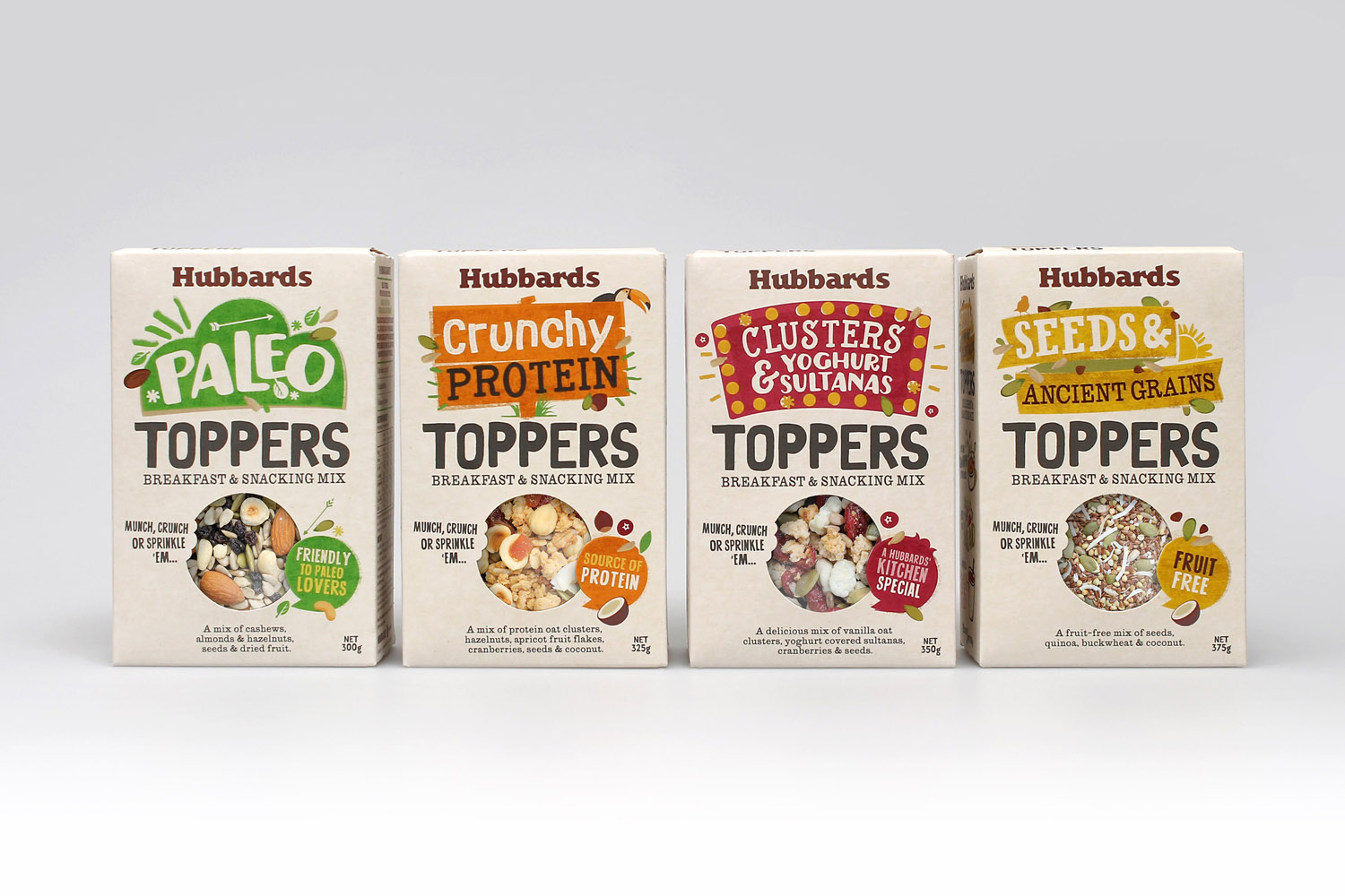 New packaging for Hubbards Toppers by Coats Design, New Zealand