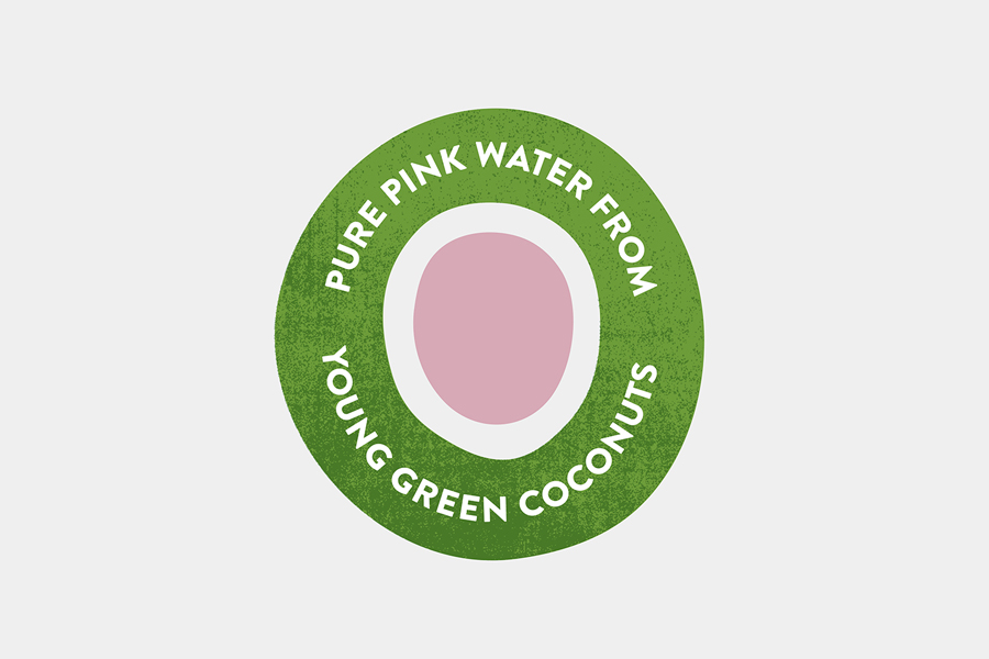 Branding for raw coconut water brand Unoco by London based graphic design agency B&B Studio