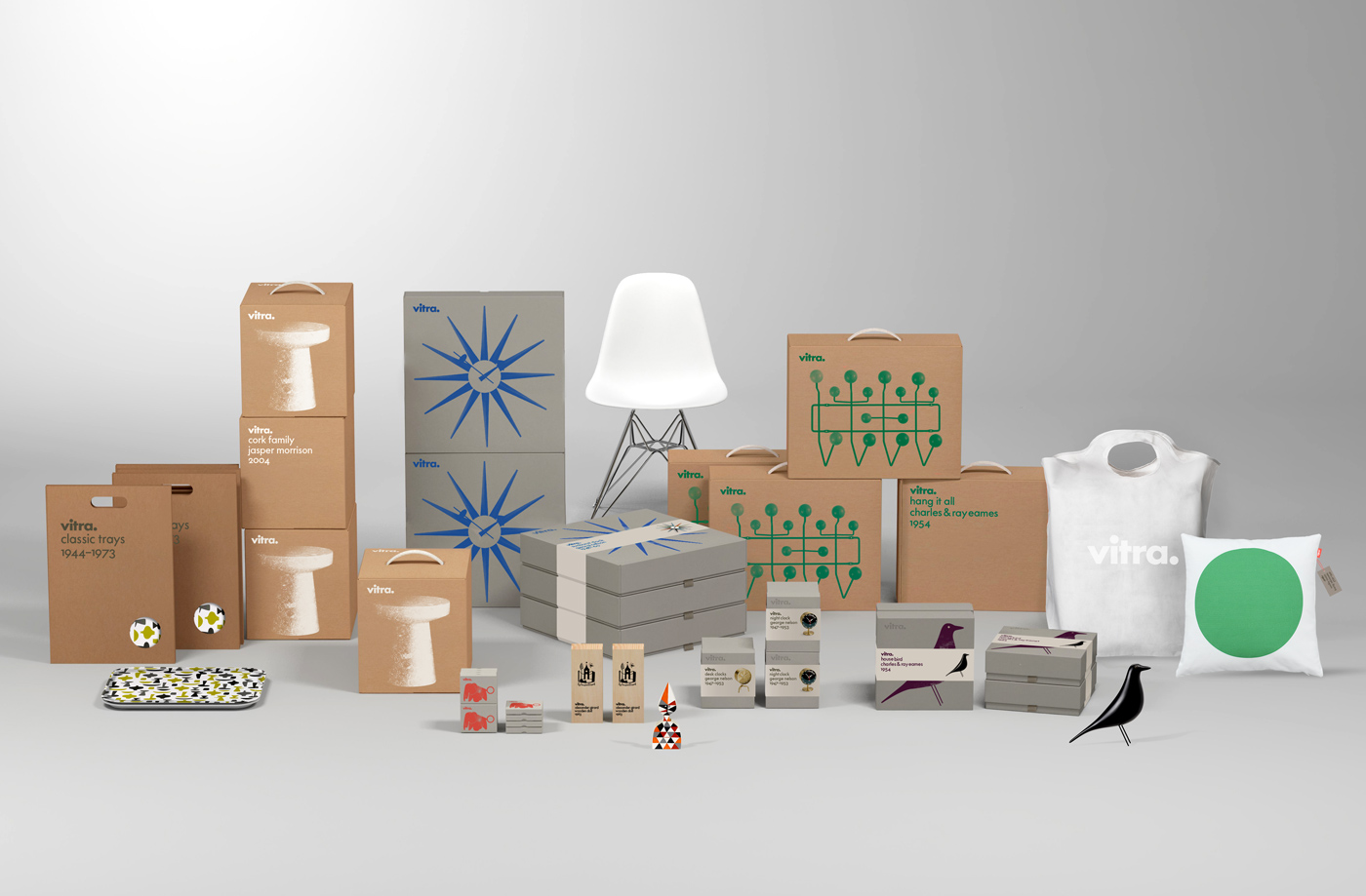 Package design for Vitra by Swedish design studio BVD