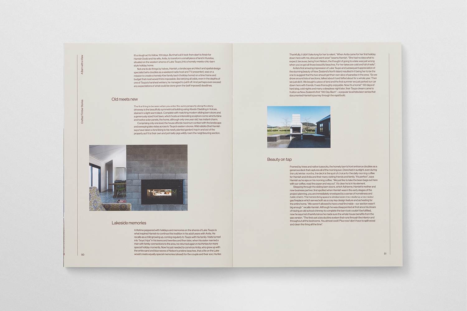 Catalogue design by Richards Partners for NZ timber specialists Abodo