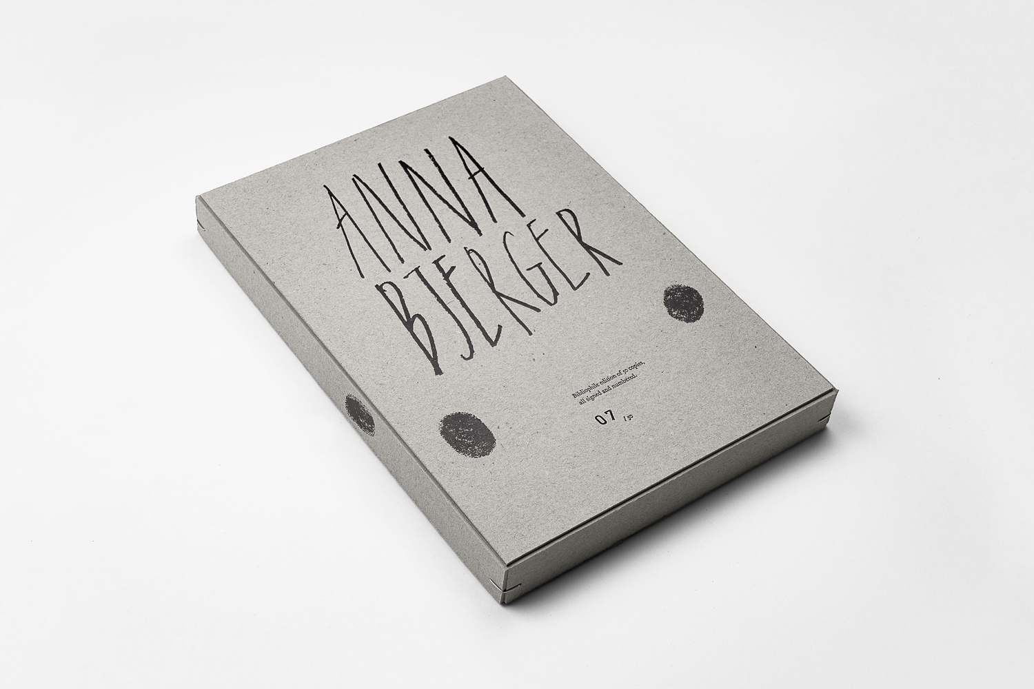 Swedish artist Anna Bjerger's book of works 2013—2017 designed by Scandinavian design studio Bedow