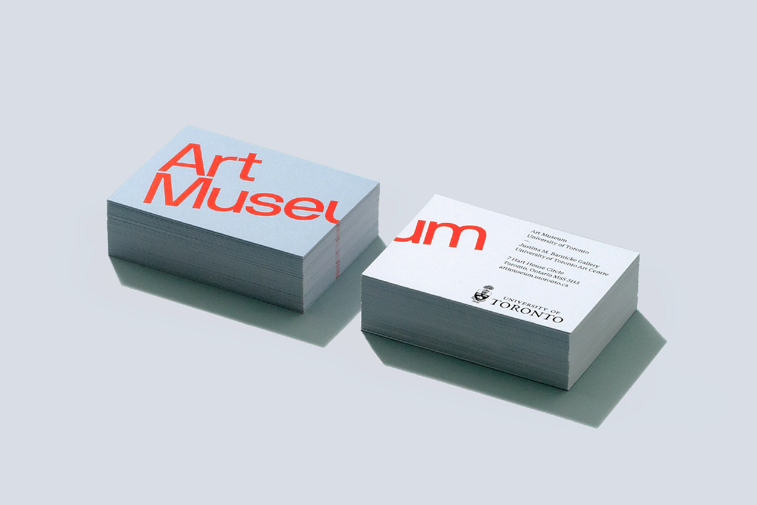 Brand identity and business cards for Art Museum by Underline Studio