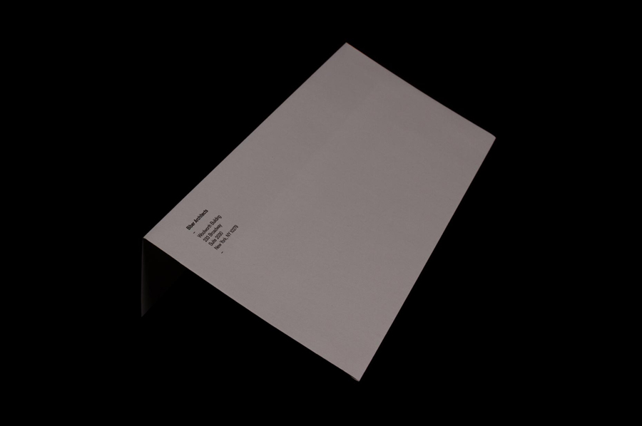 Branded envelope for Biber Architects designed by Spin