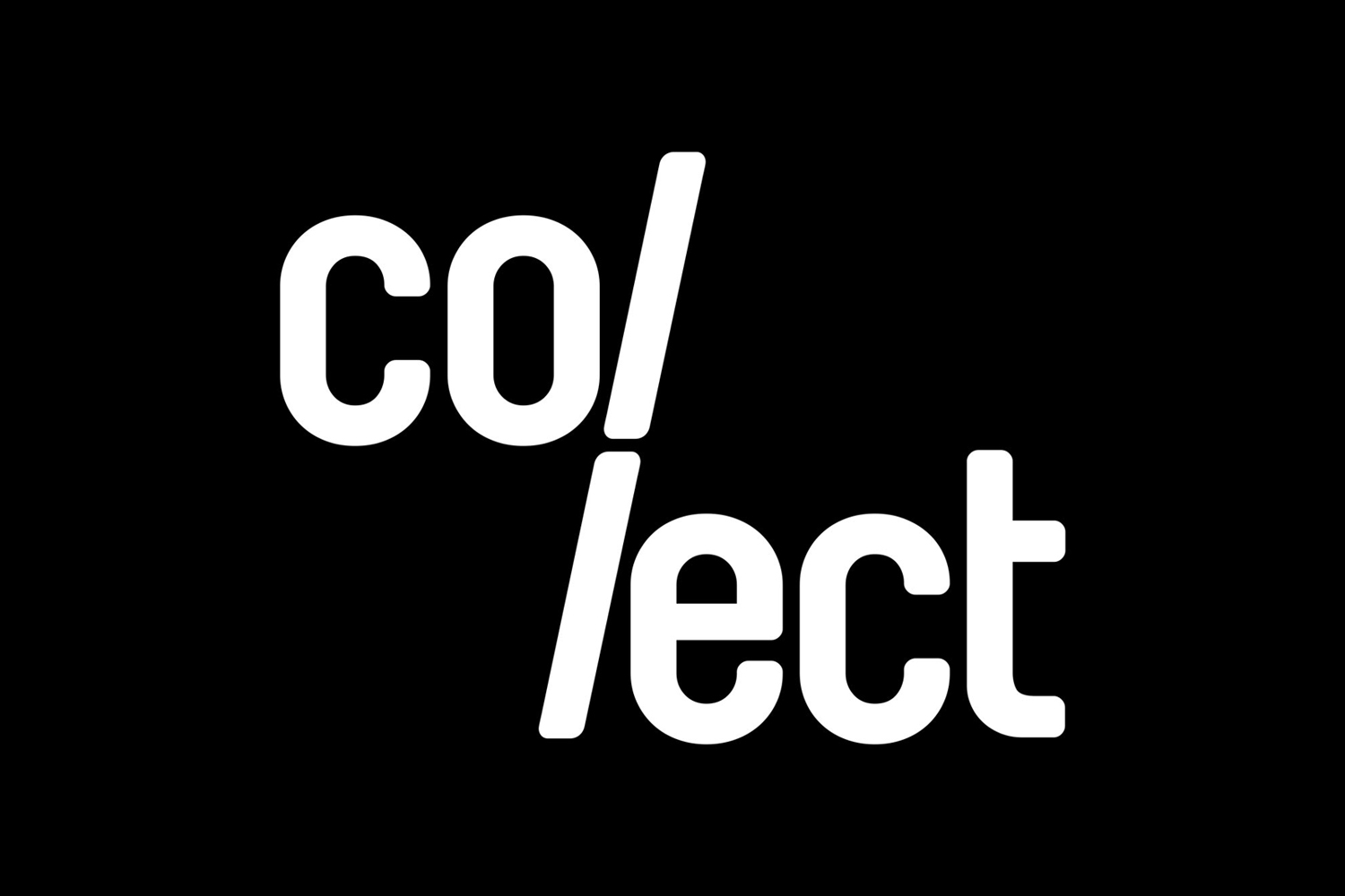 Wordmark for contemporary international art fair Collect, designed by Spin, London, UK