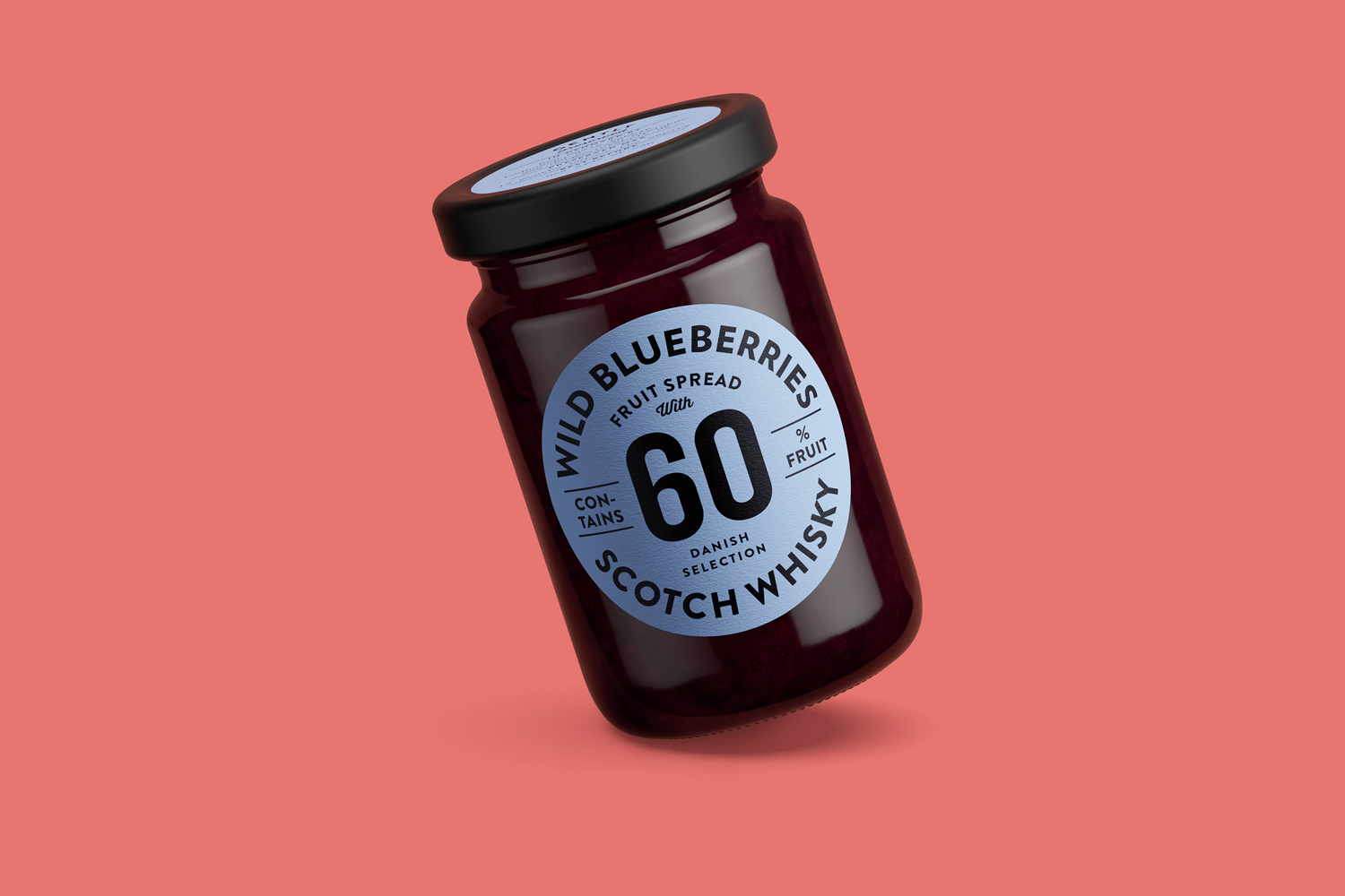 Package design for fruit spread range Danish Selection by Kontrapunkt