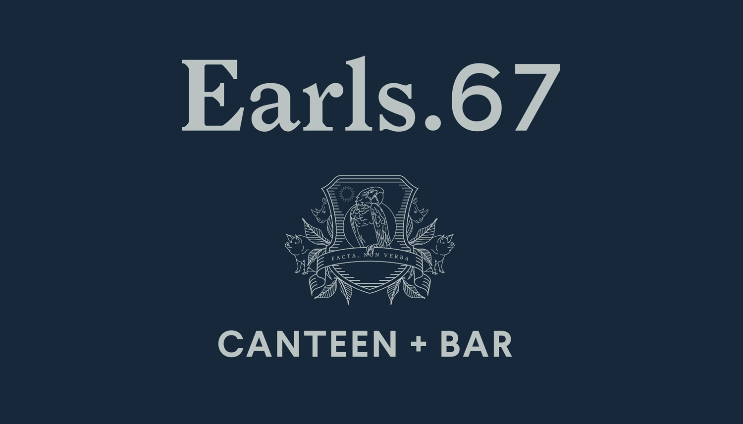 Logo and logotype by Glasfurd & Walker for US and Canadian restaurant chain prototype Earls.67