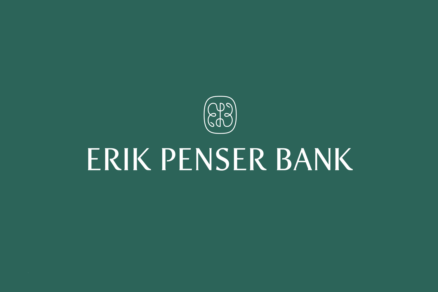 Logo and logotype for Sweden's leading private banking firm Erik Penser Bank designed by Bedow and Íñigo López Vázquez