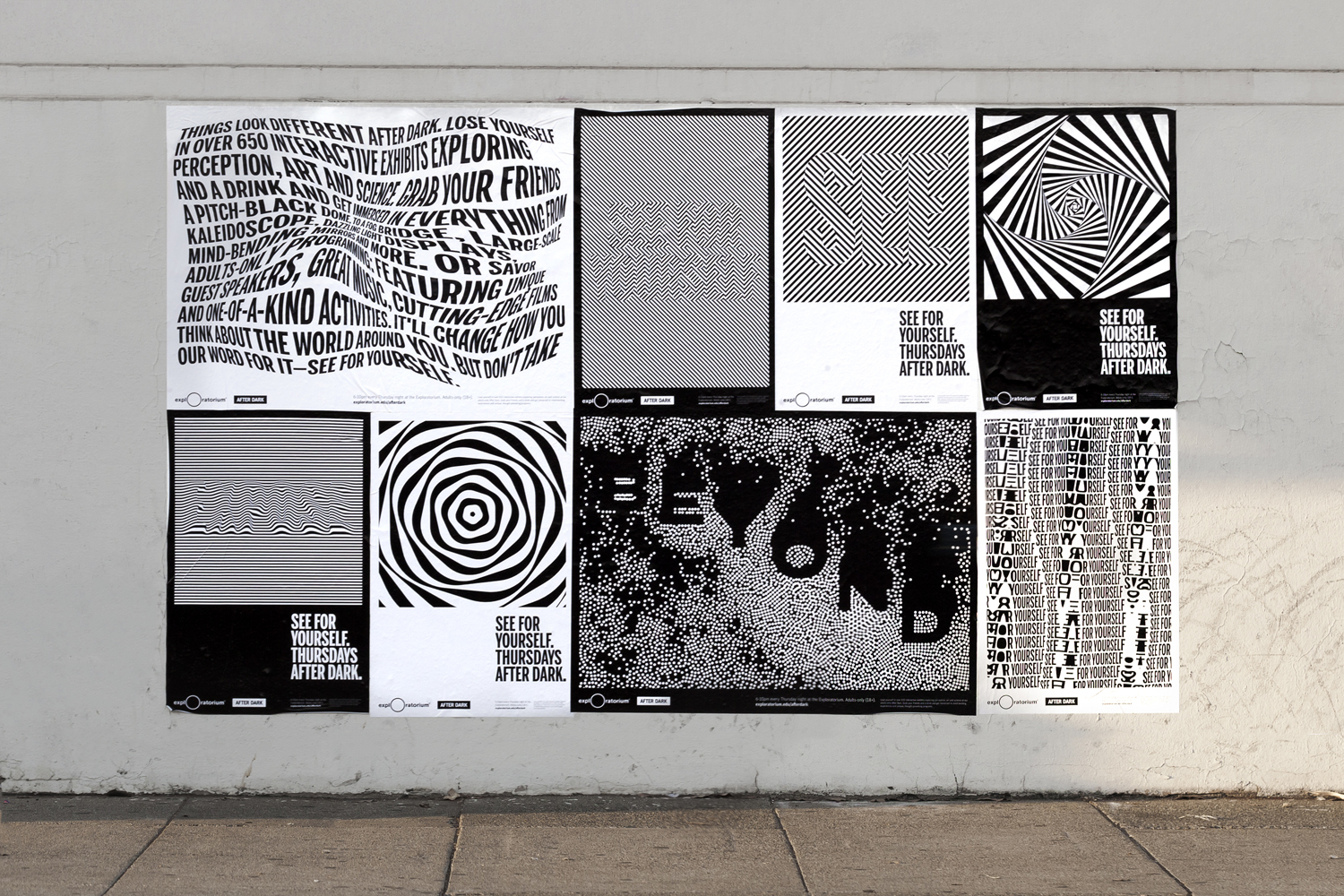 Poster Design Inspiration – Exploratorium After Dark by Collins, United States
