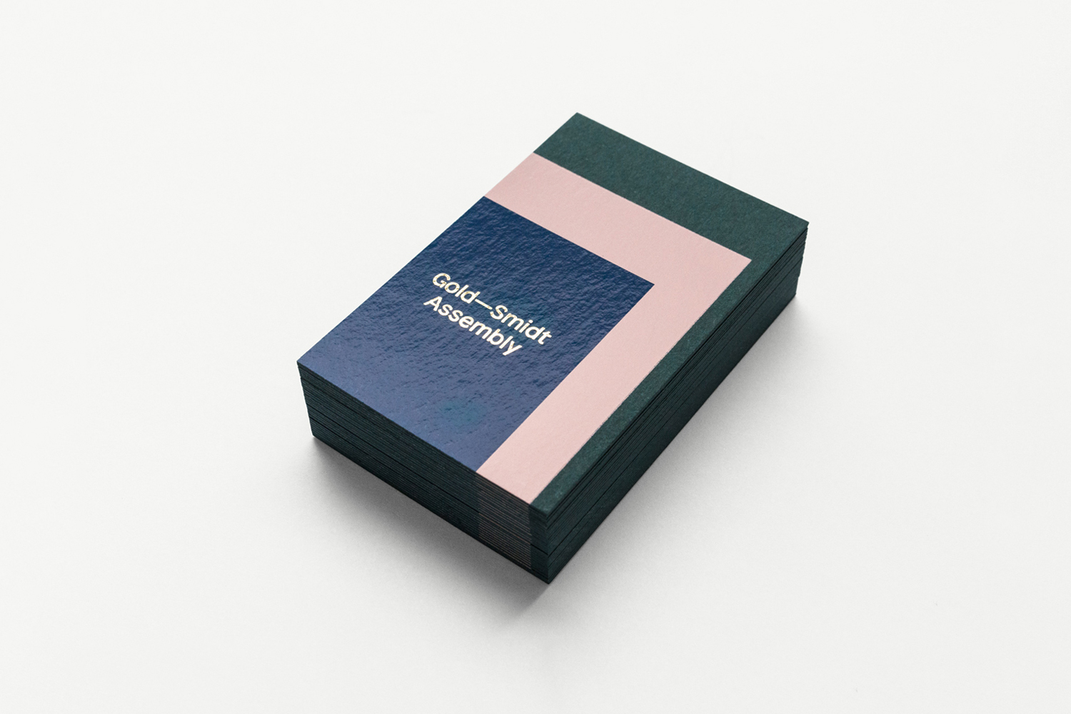Brand identity and print by Copenhagen design studio Republic for pop-up art gallery Gold—Smidt Assembly