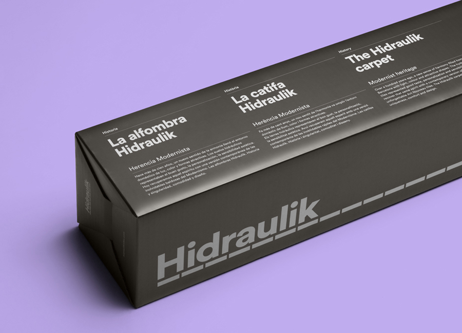 Package design by Huaman Studio for mat and rug business Hidraulik