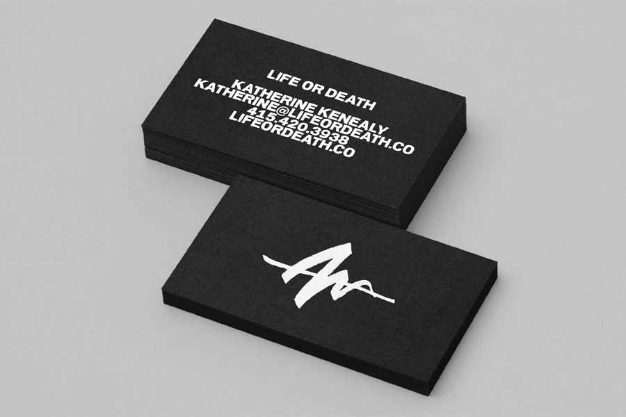 Business cards by DIA for public relations business Life or Death
