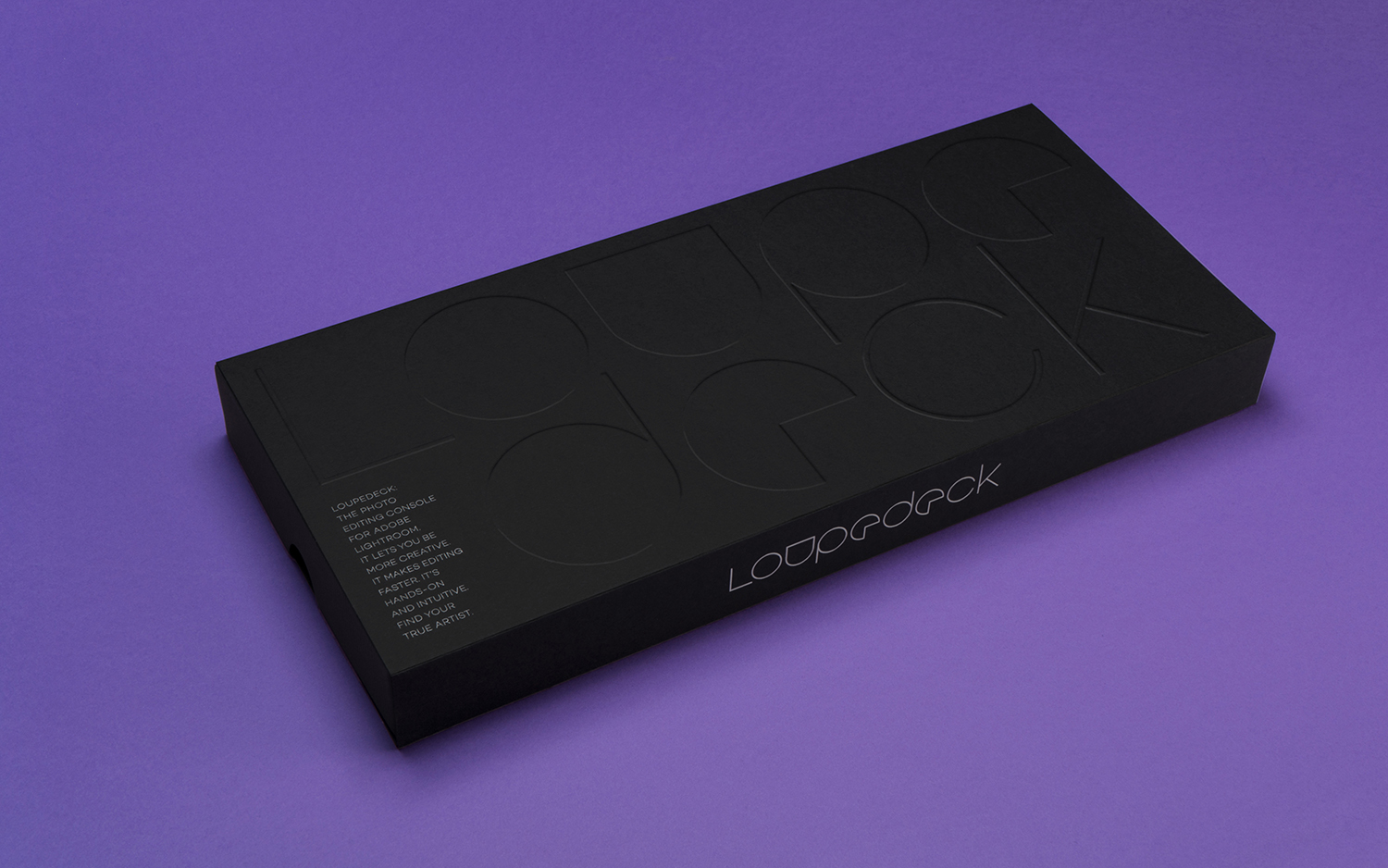 Graphic identity and packaging design by Bond for video and photo editing console and start-up Loupedeck