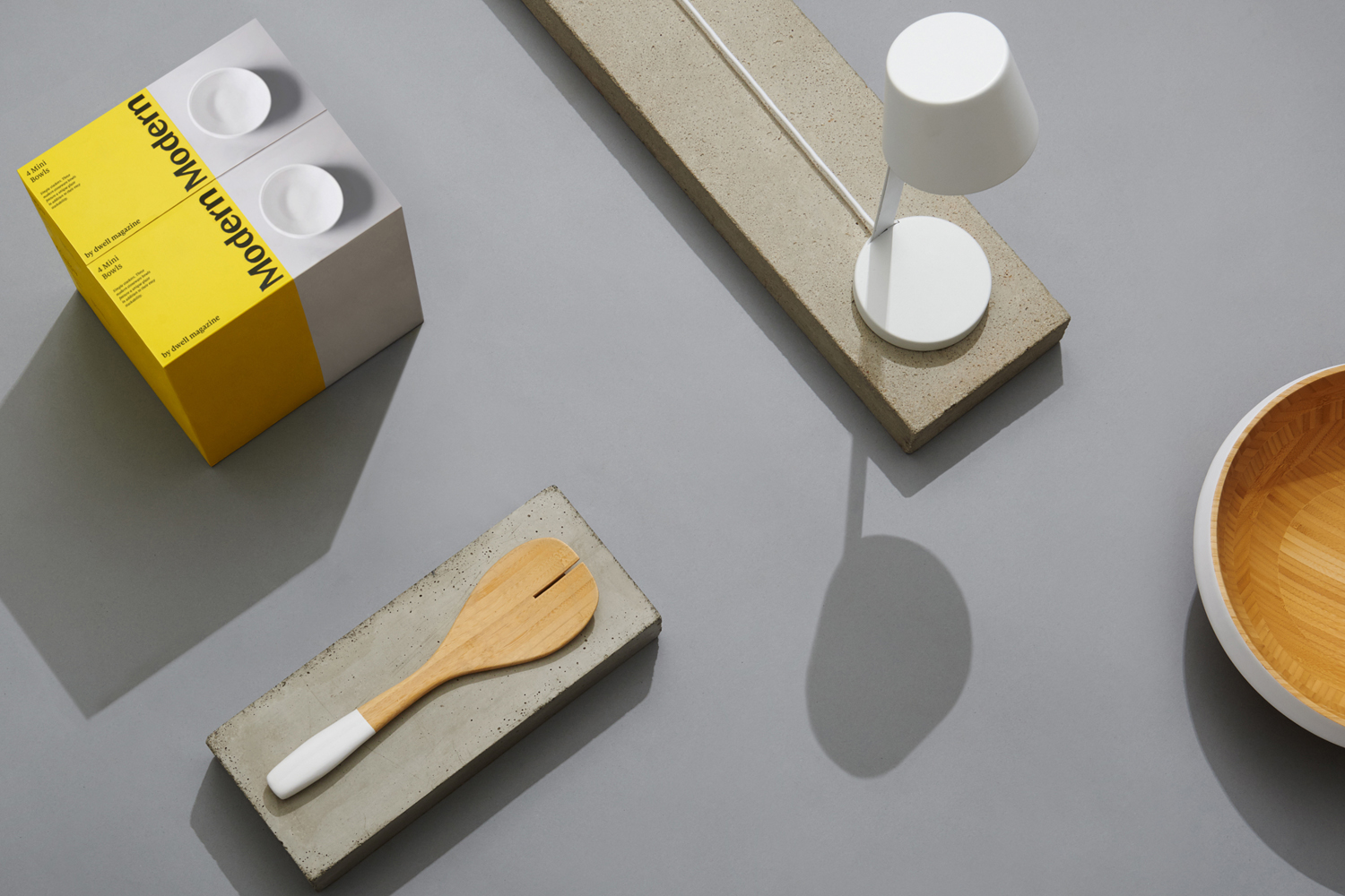 Branding and packaging design by New York studio Collins for product and furniture range Modern by Dwell Magazine, a collaboration with Target.