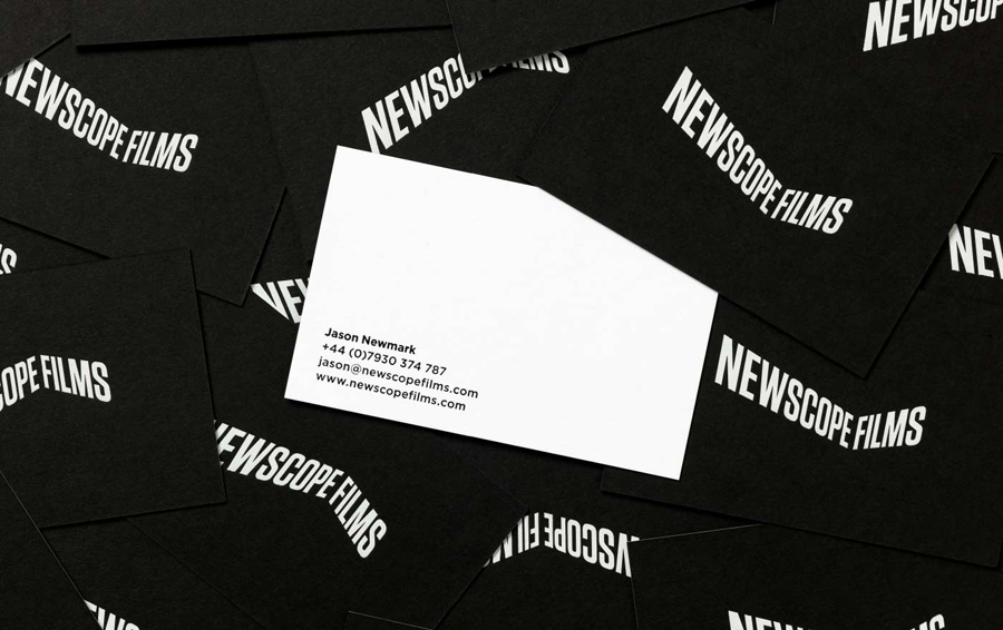 Black & White Branding – Newscope Films by Karoshi, United Kingdom